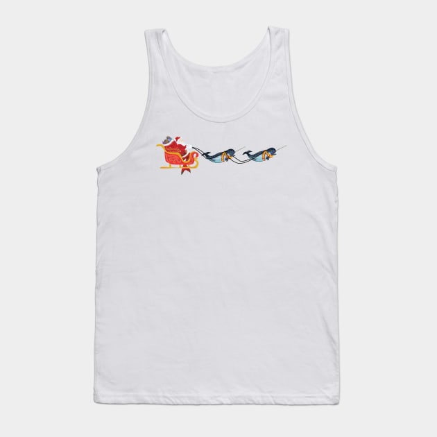 Mermaid Claus is Coming to Town Tank Top by aecdesign